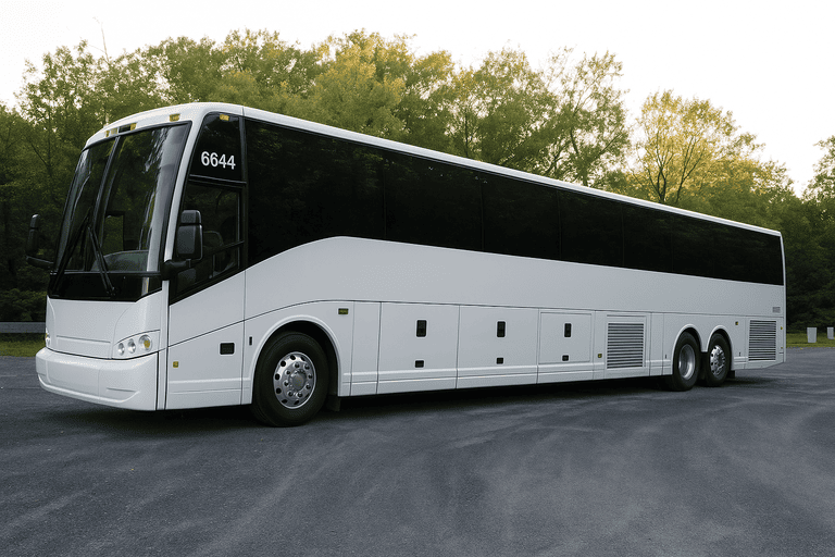 exterior of Davenport Coach Bus Service coach bus
