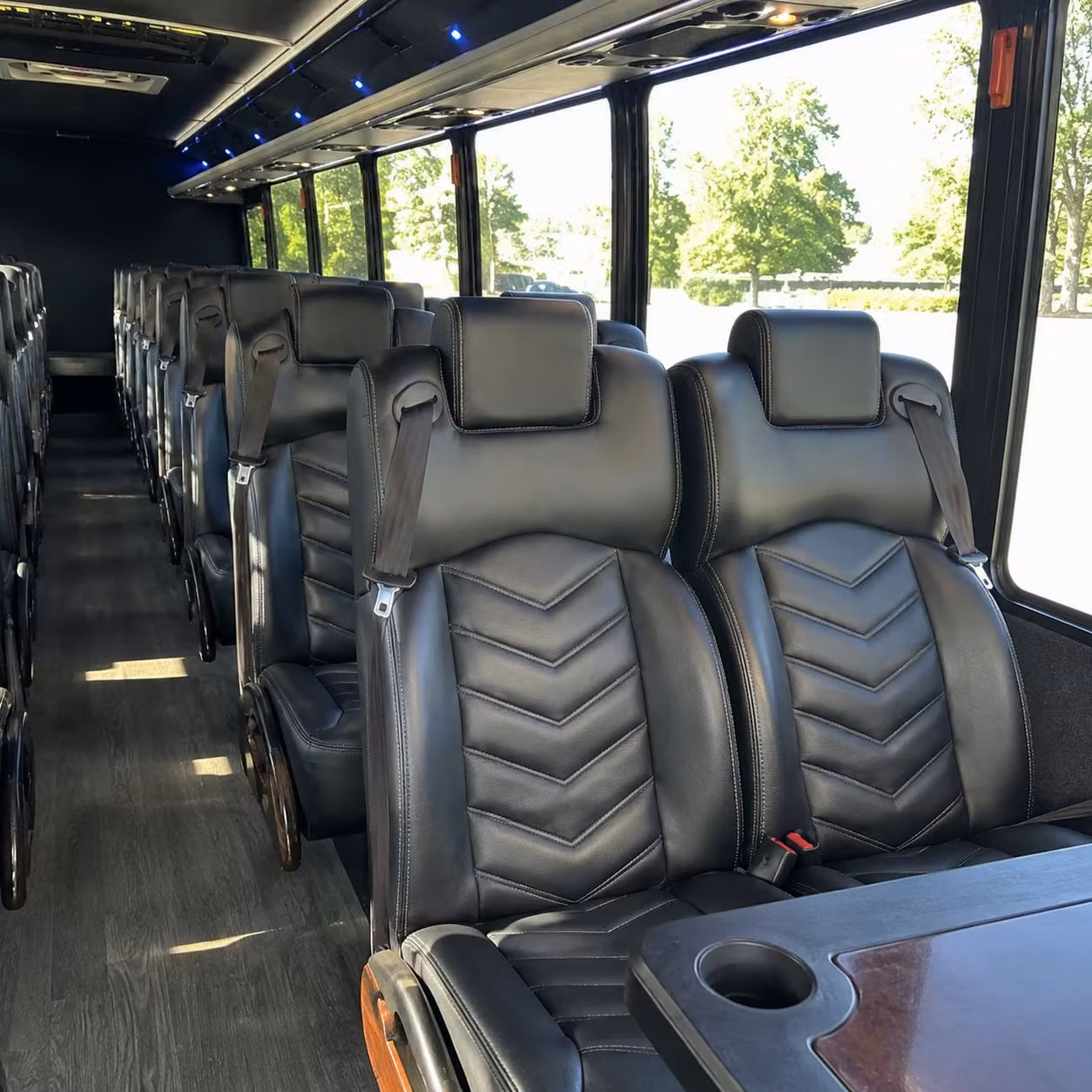 35 passenger minibus inside