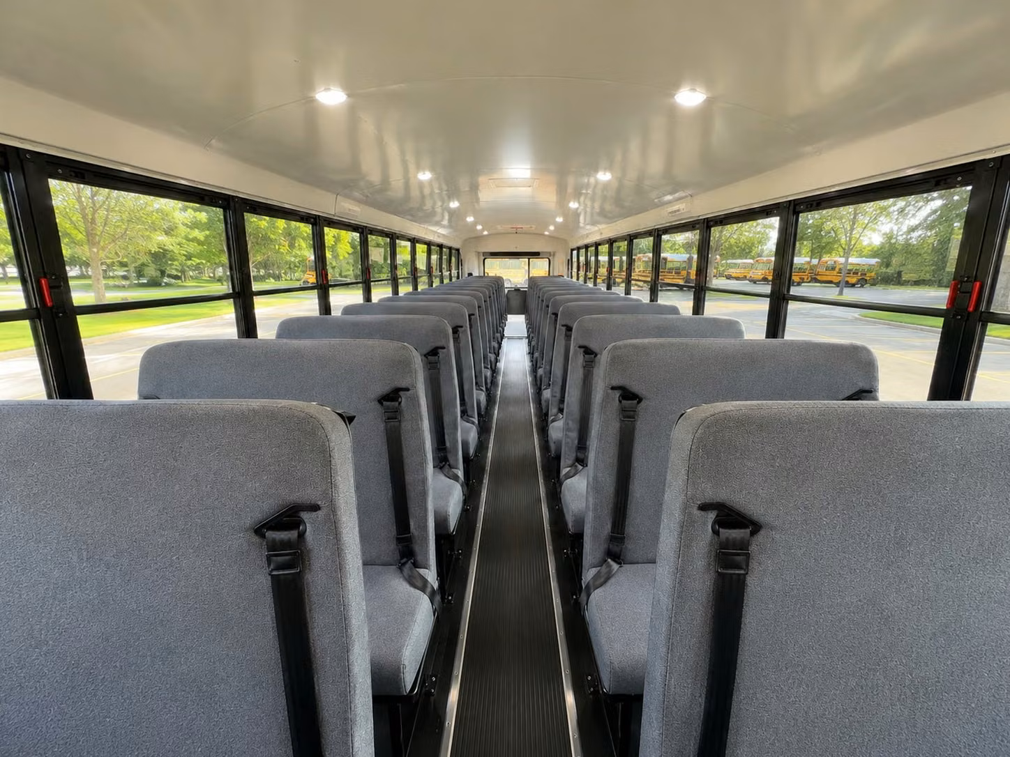 school bus inside